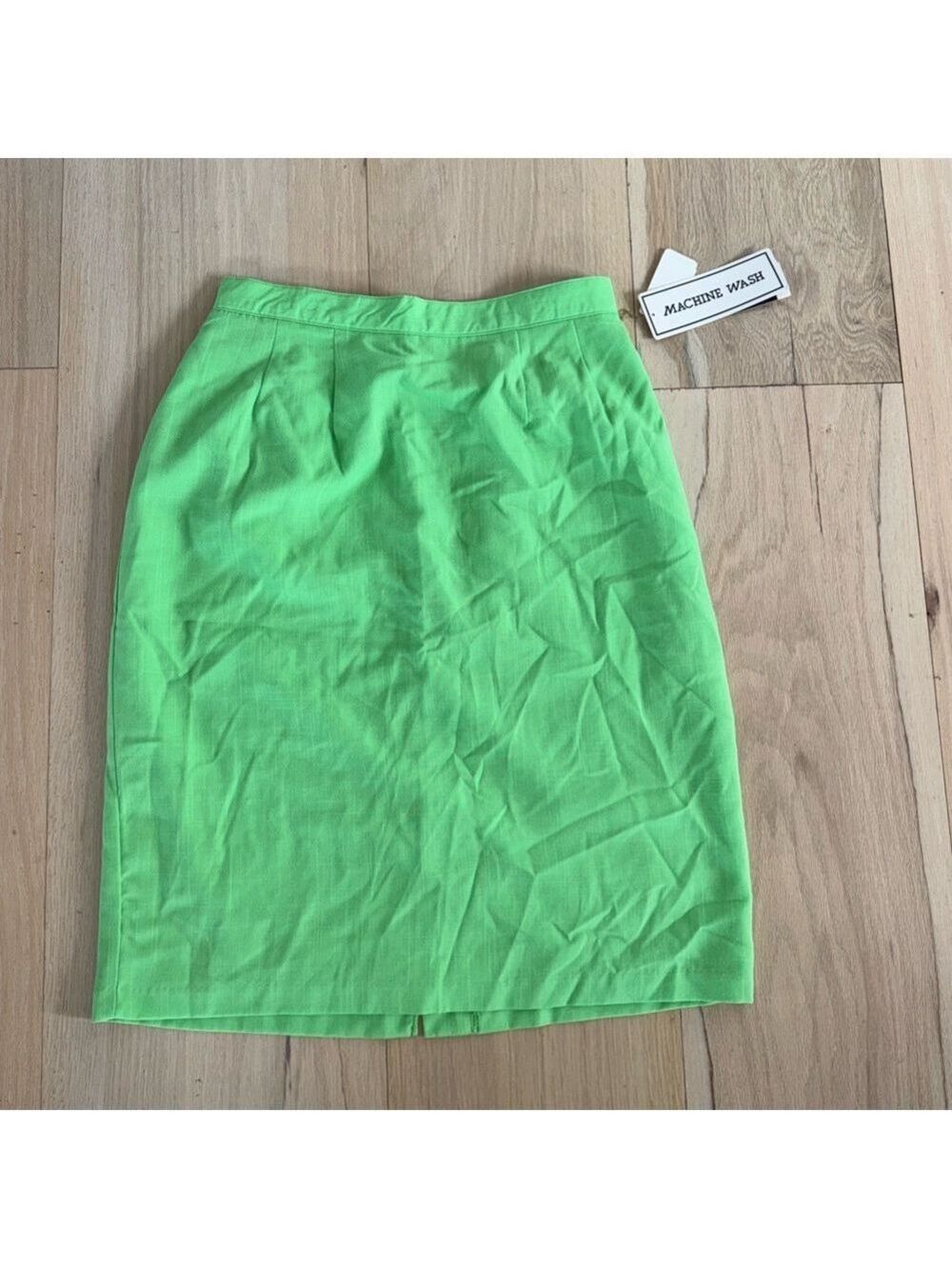 Montgomery Ward Radcliffe Lime Green Skirt Vintage Size 16W NWT